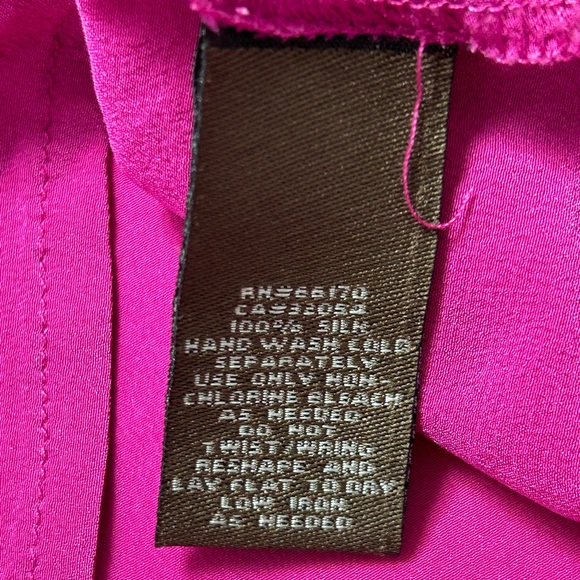 Anthropologie Fei Silk Buttondown Cowlneck - Sz US 4 - Picture 12 of 17